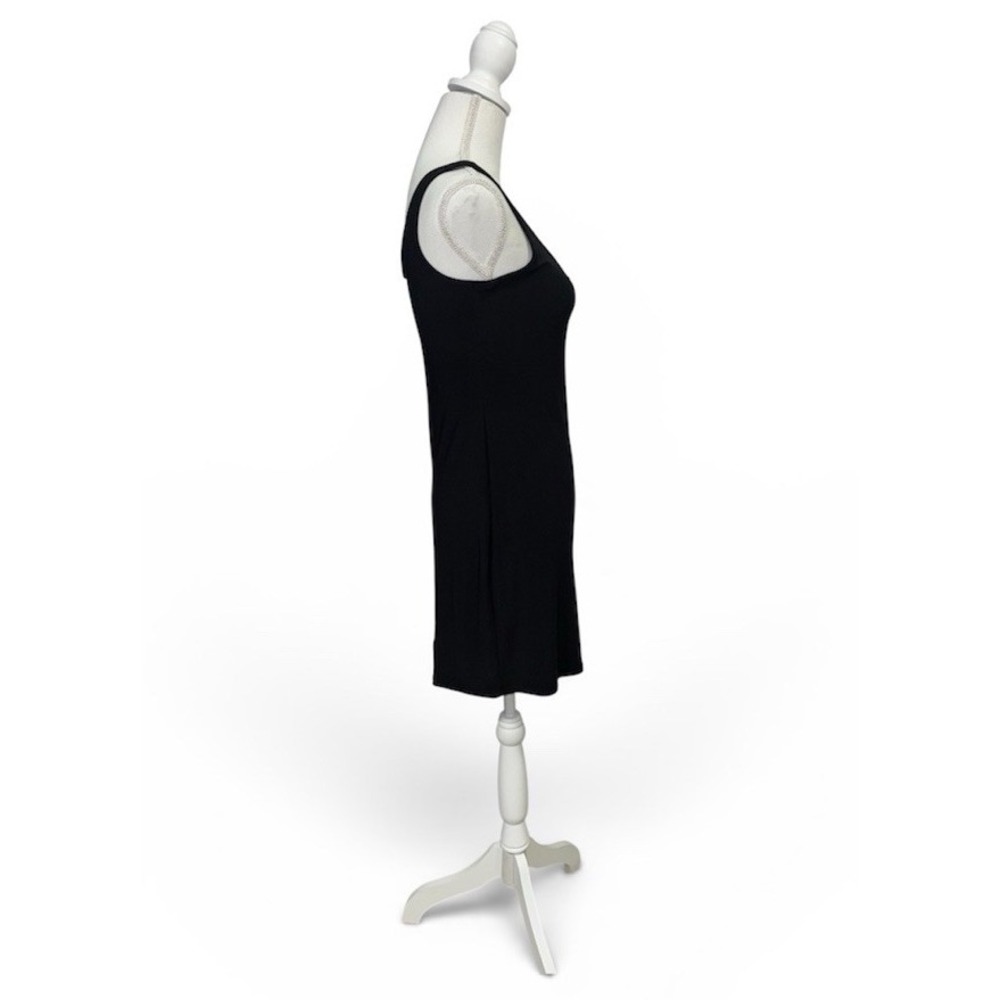 NWT VTG Bebe S Black Rhinestone Bow‎ Mini Dress USA Made Bodycon Party Y2K Bling - Picture 3 of 8